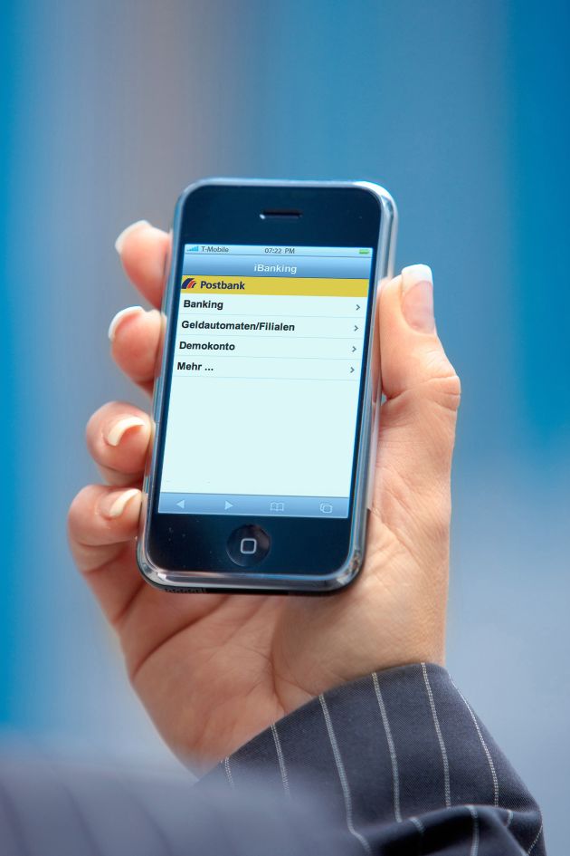 Postbank: Banking jetzt auch auf dem iPhone / Erste Bank mit iBanking-Lösung / Einfache Kernfunktionen schnell erreichbar