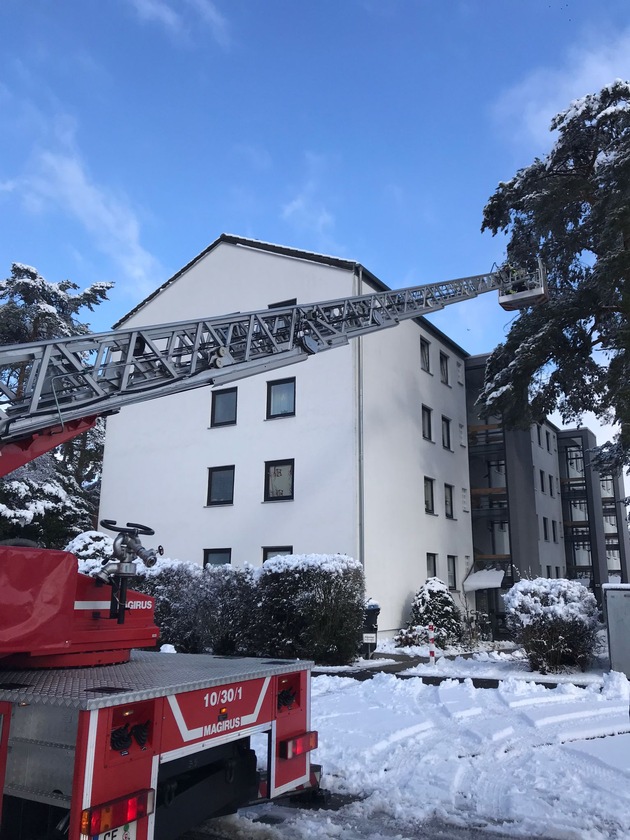 FW Celle: Mehrere wetterbedingte Einsätze aufgrund Schneefalls in Celle!