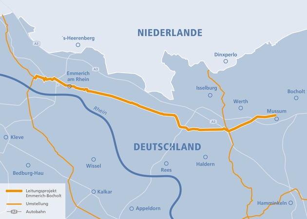 H2-Leitung zwischen Emmerich und Bocholt: Thyssengas und Stadtwerke Emmerich wollen regionalen Wasserstoff-Transport organisieren