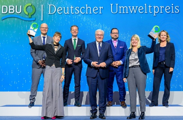 Deutsche Bundesstiftung Umwelt (DBU): Steinmeier: Wegen des Klimawandels Lebensweise und Gewohnheiten ändern / Deutscher Umweltpreis der DBU "hoch angesehen"