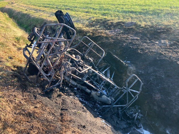 POL-STD: 65-jähriger Quadfahrer unter Alkohol bei Unfall in der Gemarkung Ahlerstedt schwer verletzt, Bedrohungslage in Buxtehude-Ottensen glimpflich beendet