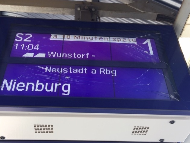 BPOL-H: Zeugenaufruf: Sachbeschädigung am Bahnhof Leinhausen - Schadenshöhe 12.000 Euro