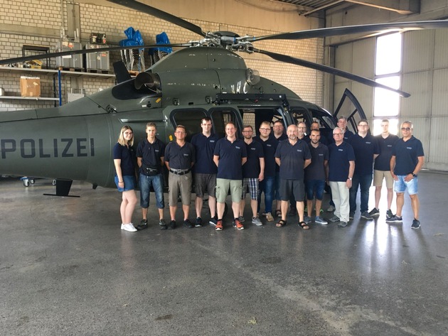 FW-KLE: Besuch bei der Polizeifliegerstaffel NRW am Flughafen Düsseldorf