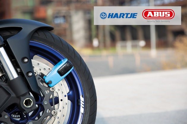 ABUS intensiviert Aktivitäten im Motorradschloss-Markt – Hermann Hartje KG ist neuer Distributionspartner.
