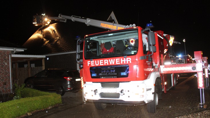 FW-LK Leer: Gewitter über dem Landkreis Leer - Mehrere Feuerwehren im Einsatz