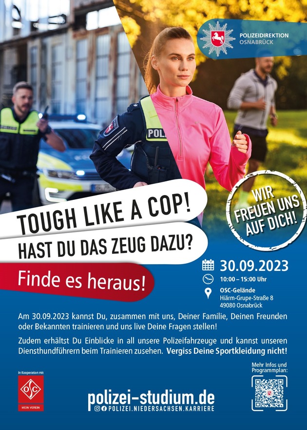 POL-OS: RECRUITING 2.0: &quot;Tough like a cop! Hast Du das Zeug dazu?&quot; startet erstmals in Niedersachsen