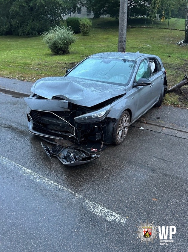 POL-PDKL: Unfall unter Alkohol- und Drogeneinfluss verursacht