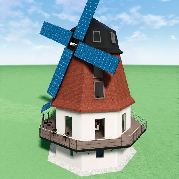 kabel eins verschenkt eine Windmühle in Top-Lage: Sie hat &quot;4 Flügel, Küche, Bad!&quot; Die ungewöhnliche Hausbau-Aktion ab 6.4.06