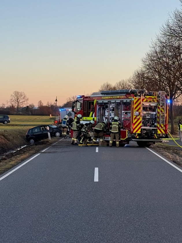 FW-SE: Schwerer Verkehrsunfall zwischen Alveslohe und Ellerau