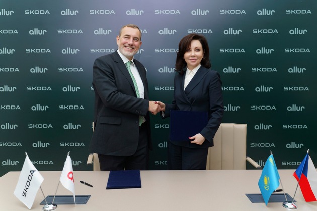 Škoda Auto weitet strategische Partnerschaft in Kasachstan mit den Schwerpunkten Produktion, Vertrieb und Support technischer Ausbildung aus