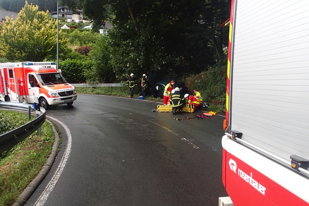 FW-PL: Verkehrsunfall auf der Affelner Straße in Plettenberg OT-Eiringhausen