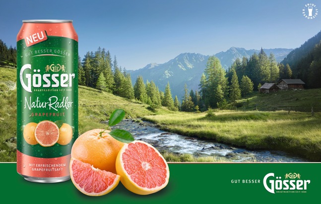 NEU! Gösser NaturRadler Grapefruit für den Handel
