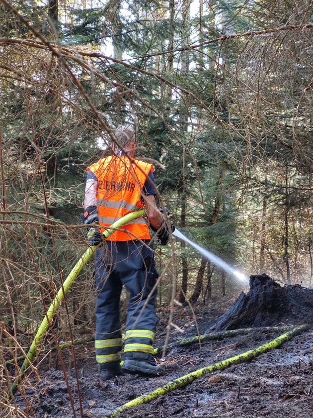 FW-MK: Waldboden brannte in der Grürmannsheide