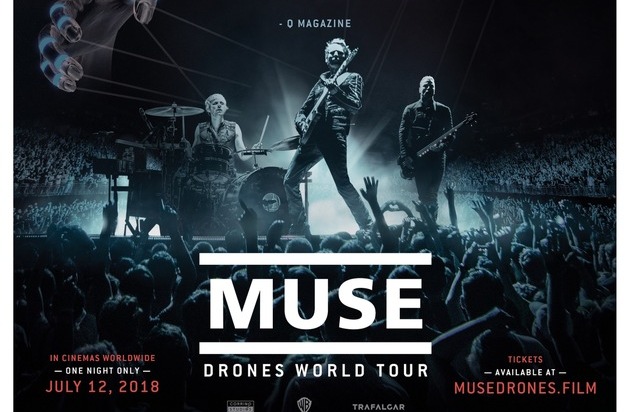 UCI Multiplex GmbH: UCI EVENTS präsentiert: Muse - Drones World Tour - der Konzertfilm einmalig am 12. Juli auf der großen Kinoleinwand