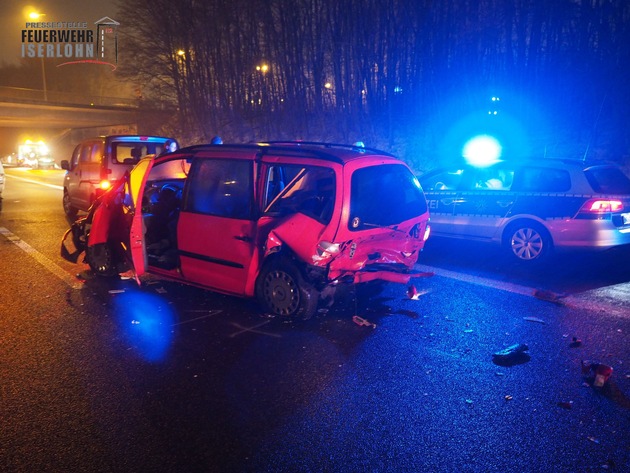 FW-MK: Massenunfall auf der Autobahn 46