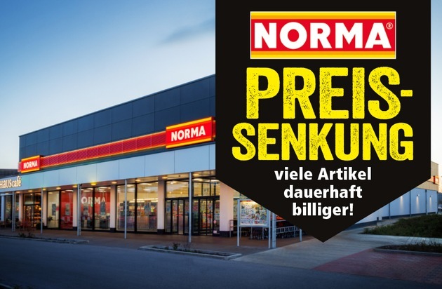 NORMA: Vierte große Preissenkung im Oktober 2023 - nach Frischfleisch und Konfitüre folgen weitere Käsesorten und leckere Tiefkühlspezialitäten/Ab morgen Donnerstag, 26.10.2023 wieder viele Artikel reduziert