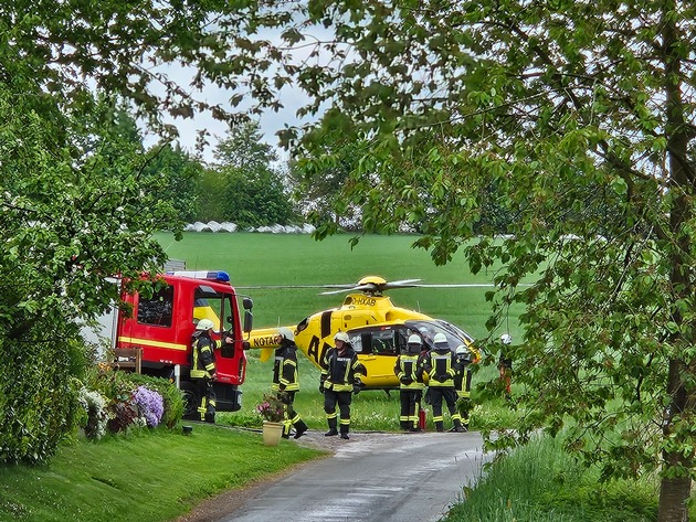 FW-EN: Lande5platzsicherung für Rettungshubschrauber