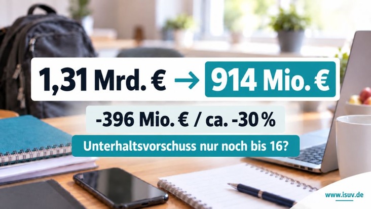 Interessenverband Unterhalt und Familienrecht - ISUV e. V.: Trotz Kritik: K&uuml;rzungen beim Unterhaltsvorschuss gehen in den Haushaltsausschuss/ Jetzt wird &uuml;ber 400 Mio. weniger beraten