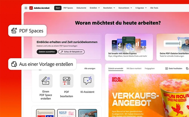 Adobe Systems GmbH: Acrobat Studio und Acrobat KI-Assistent: die neue Generation KI-gest&uuml;tzter Produktivit&auml;t &ndash; jetzt auch f&uuml;r Luxemburg