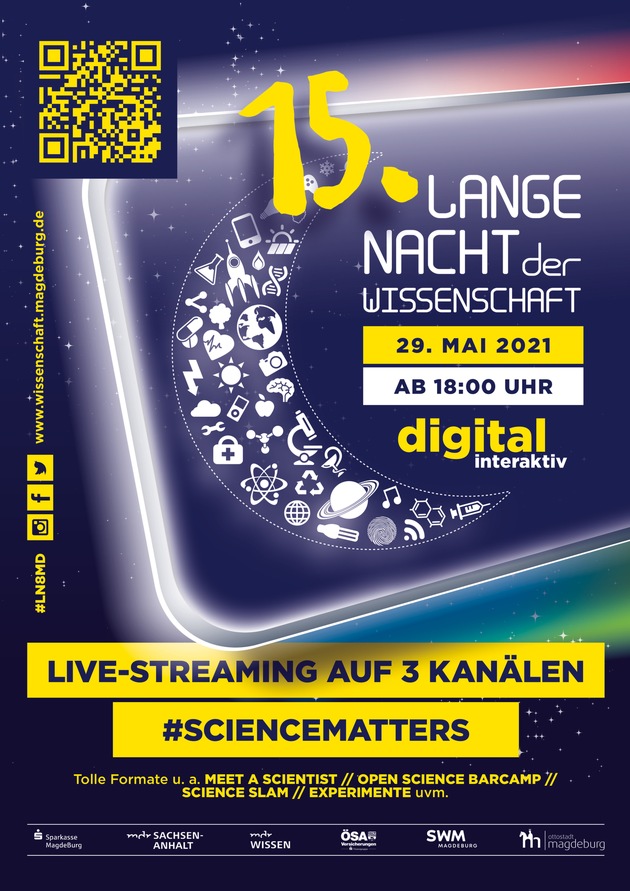 Magdeburger Wissenschaftsnacht streamt 18 Stunden digitales und interaktives Programm
