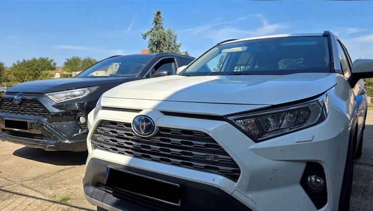 BPOLI LUD: Kurz vor der Grenze: Bundespolizei stellt drei gestohlene Toyota sicher