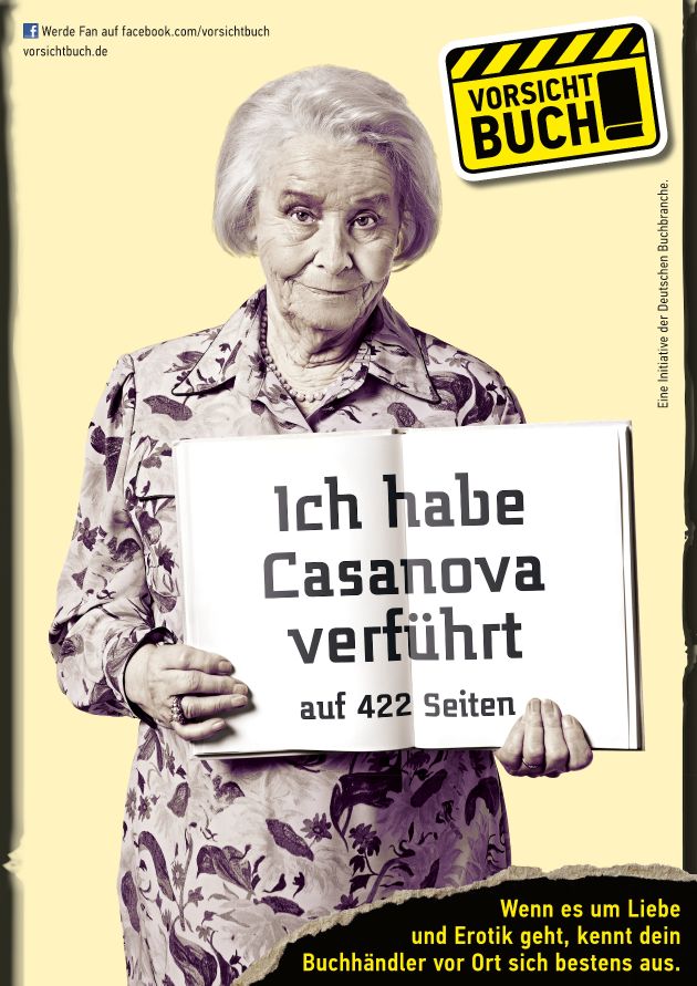 &quot;Vorsicht Buch!&quot; / Gesamte deutsche Buchbranche startet zur Leipziger Buchmesse eine breite Kampagne, um die Menschen noch stärker für Bücher und das Lesen zu begeistern (BILD)