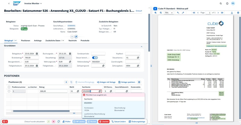 xSuite Rechnungsworkflow erhält neue SAP-Clean-Core-Zertifizierung