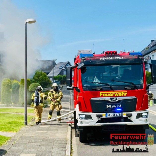 FW-RE: Kellerbrand in Recklinghausen-Suderwich - keine Verletzten
