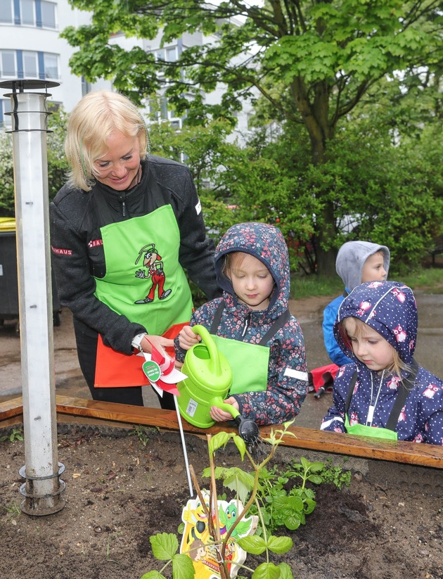 BAUHAUS unterstützt 40 Kölner Kitas mit Hochbeeten und Pflanzen