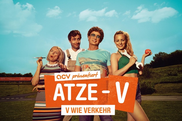 Neue Kampagne ATZE-V: Atze Schröder als Verkehrsexperte für den ACV