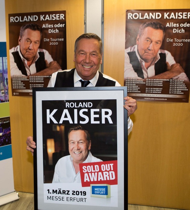SOLD OUT AWARD der Erfurter Messe für Roland Kaiser