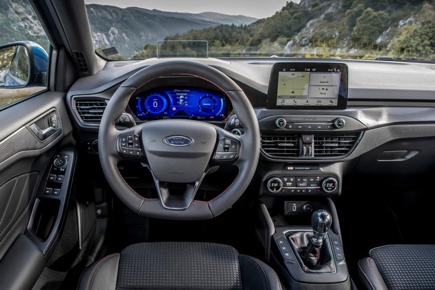 Neuer Ford Focus EcoBoost Hybrid: elektrifizierter Antrieb verbessert Treibstoffeffizienz um 17 Prozent