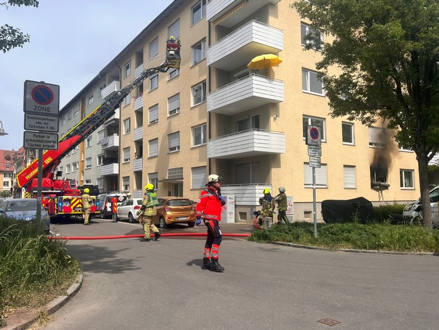 FW Konstanz: Wohnungsbrand in der Altstadt