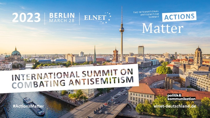 ELNET Deutschland e.V.: Kranzniederlegung am Holocaust-Mahnmals im Rahmen der internationalen Antisemitismuskonferenz Actions Matter