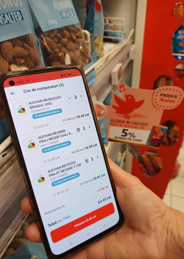 Auchan Romania startet Scan &amp; Go mit Technologie von shopreme