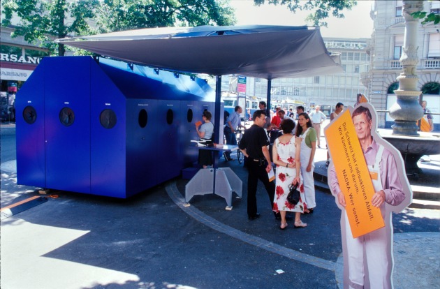 Schaffhausen: Informationstour über radioaktive Abfälle auf dem Fronwagplatz eröffnet