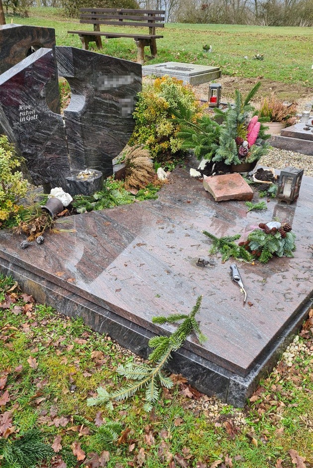 POL-HR: Folgemeldung: Einbruch in Friedhofskapelle und Besch&auml;digung von Grabst&auml;tten - Bronzestatue entwendet