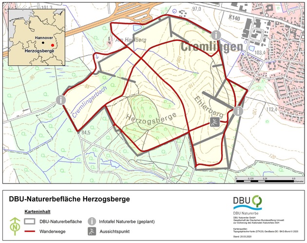DBU Naturerbe und Kreis Wolfenbüttel reagieren auf Anregungen zur Wegeführung in den Herzogsbergen