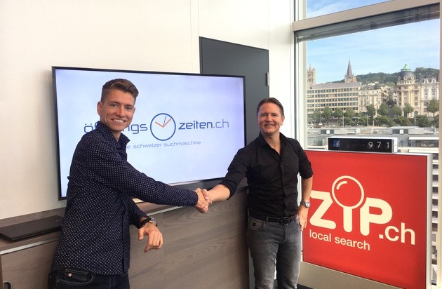 zip.ch SA: Online-Suchdienst ZIP.ch übernimmt Öffnungszeiten.ch