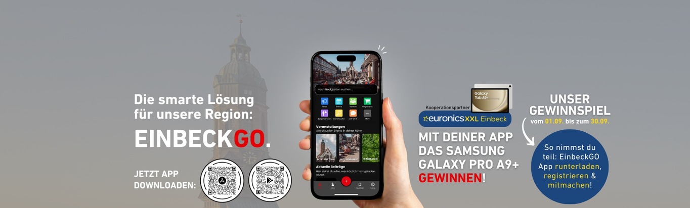 EinbeckGO: Die App, die Einbeck und alle Ortschaften näher zusammenbringt