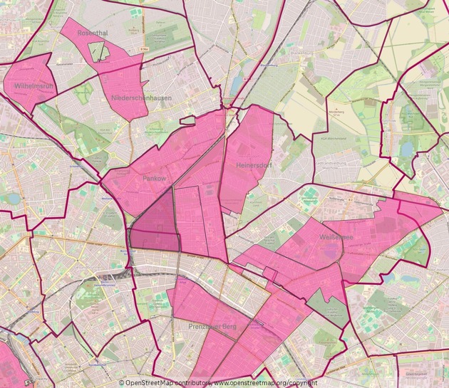 Glasfaser für Berlin Pankow, Tempelhof und Wittenau buchbar