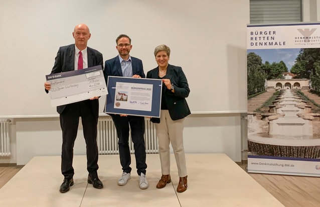 DJH Baden-Württemberg erhält Bürgerpreis 2022 von der Denkmalstiftung Baden-Württemberg
