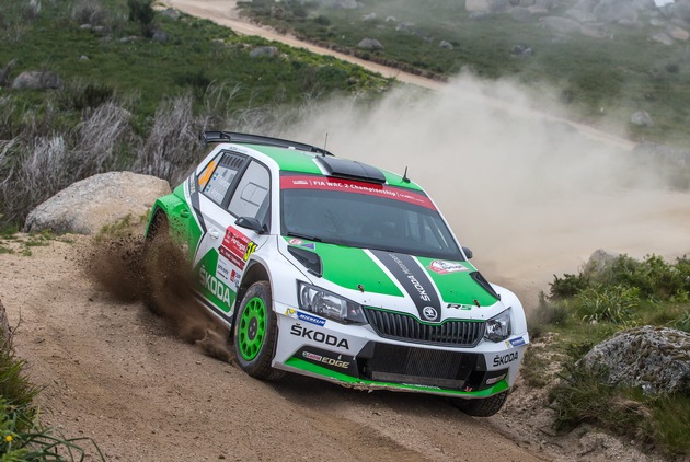 Pontus Tidemand beschert SKODA Motorsport den ersten Saisonsieg in der WRC 2 (FOTO)