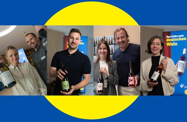 Lidl: Lidl und das Deutsche Weininstitut k&uuml;ren Gewinner des Wein-Wettbewerbs / Vom Weinberg ins Lidl-Regal: Vier Weinbaubetriebe setzen sich mit innovativen Konzepten durch
