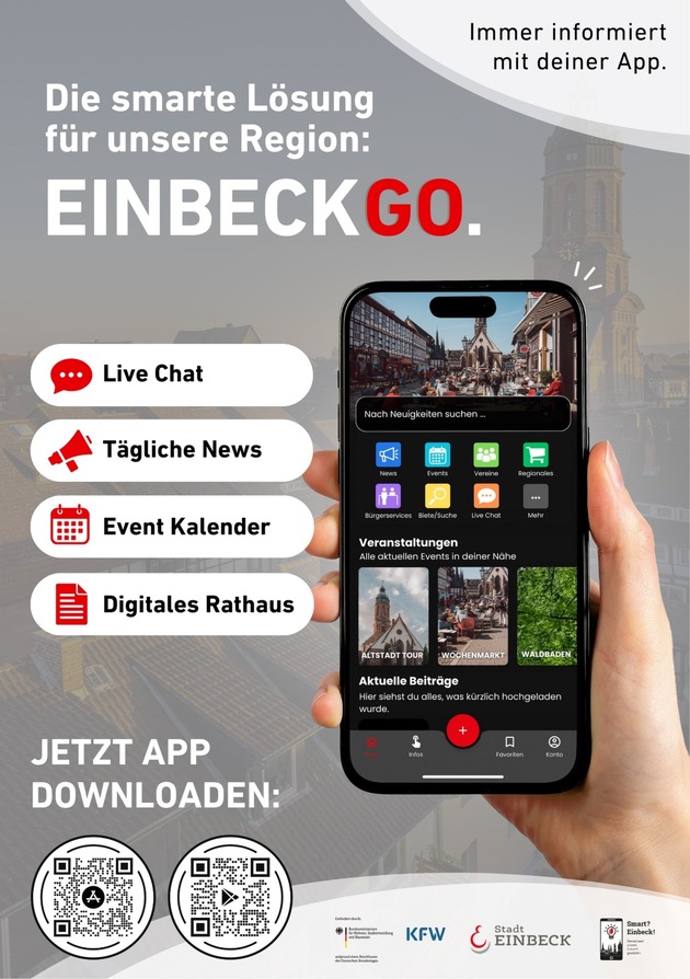 EinbeckGO: Die App, die Einbeck und alle Ortschaften näher zusammenbringt