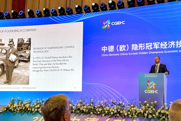 Dr. Gunther Wobser represents LAUDA at summit for world market leaders in Beijing