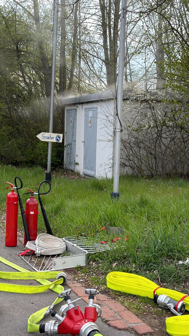 FW Helmstedt: Brennt Transformatorenhaus