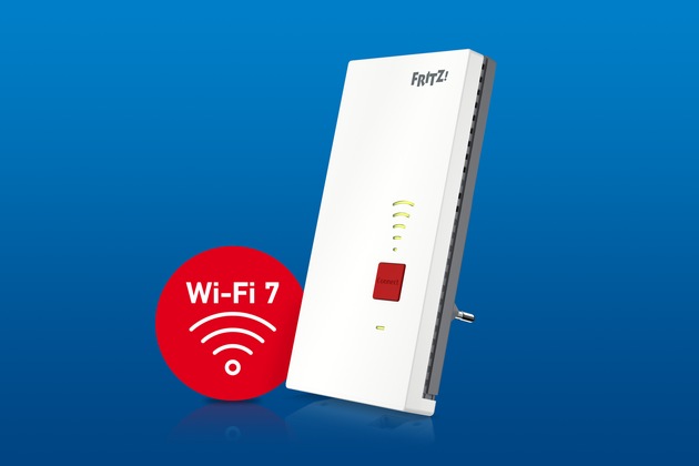 Vier neue FRTZ!-Produkte erhältlich: Schnelle Glasfaser-FRITZ!Box, erster Outdoor-Repeater, WLAN-Repeater mit Wi-Fi 7 und ein Telefon