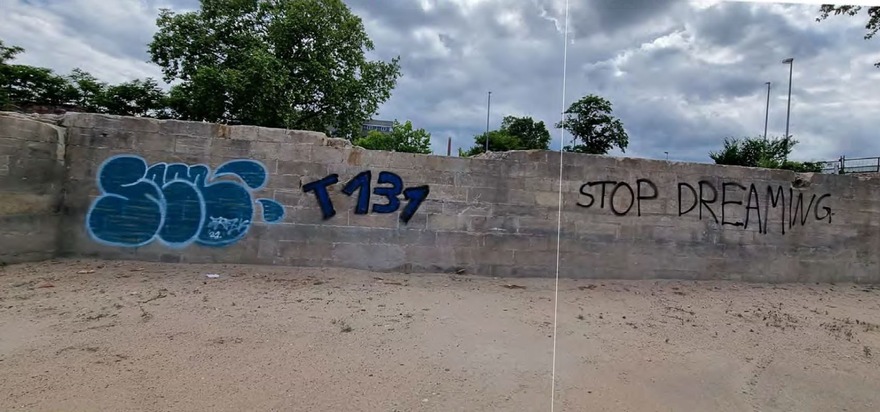 POL-PPMZ: Mainz - Historische Gemäuer durch Graffiti beschädigt