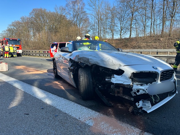 FW-EN: Schwerer Verkehrsunfall auf der BAB 43